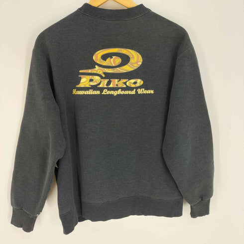 ピコ PIKO 90-00S ロゴプリント 裏起毛 クルーネック スウェット Y2K メンズ JPN:M